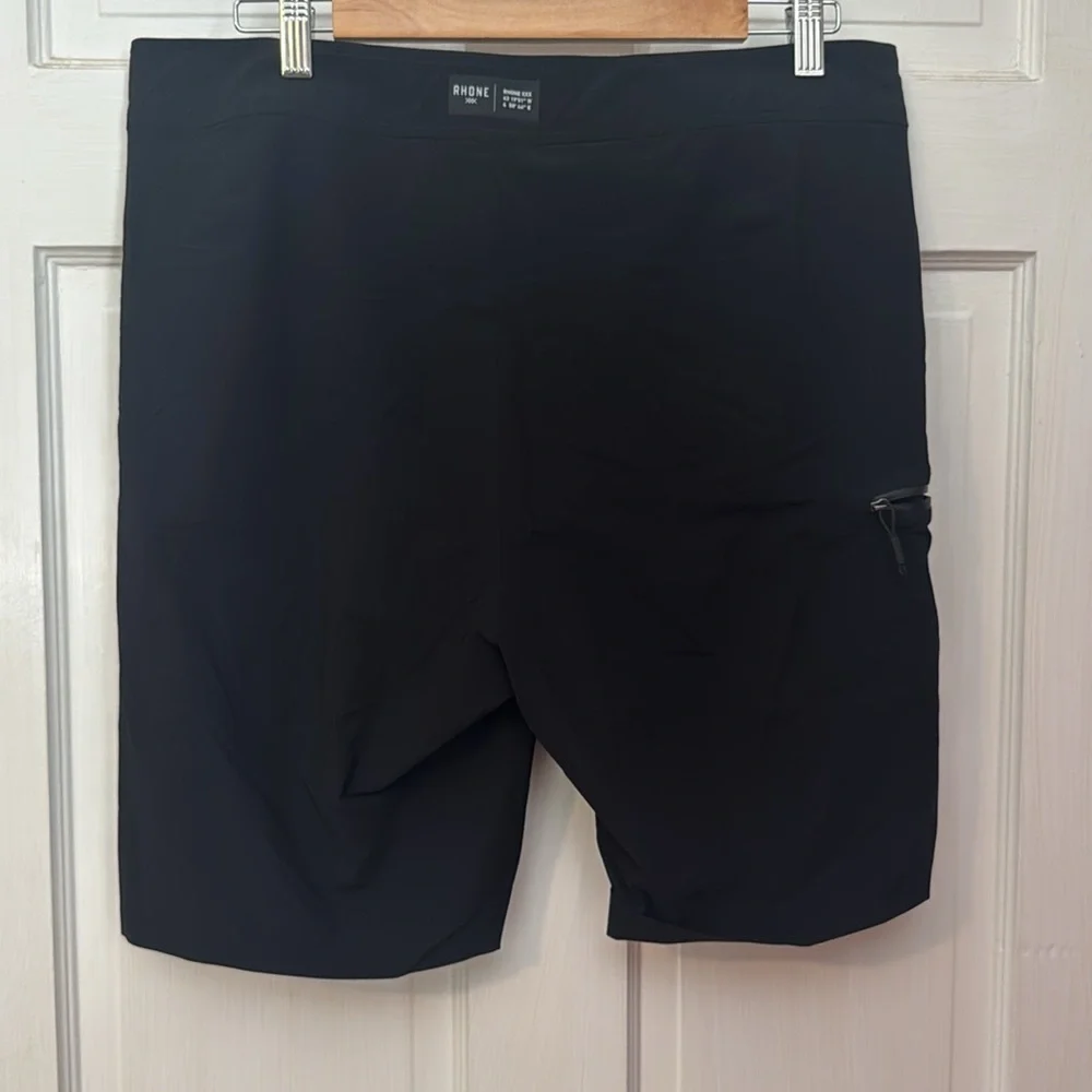 Rhone XXX Men's Black Velcro Drawstring Shorts Size 35 RN 141364